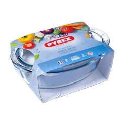 Cazuela Classis Vidrio Pyrex 4,1L ovalada con tapa 10x20x33 cm