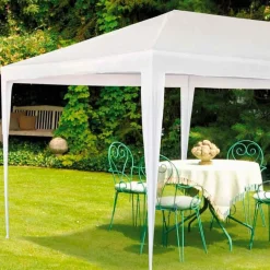 Cenador Aktive Garden 18m² de sombra blanco 255x600x300 cm