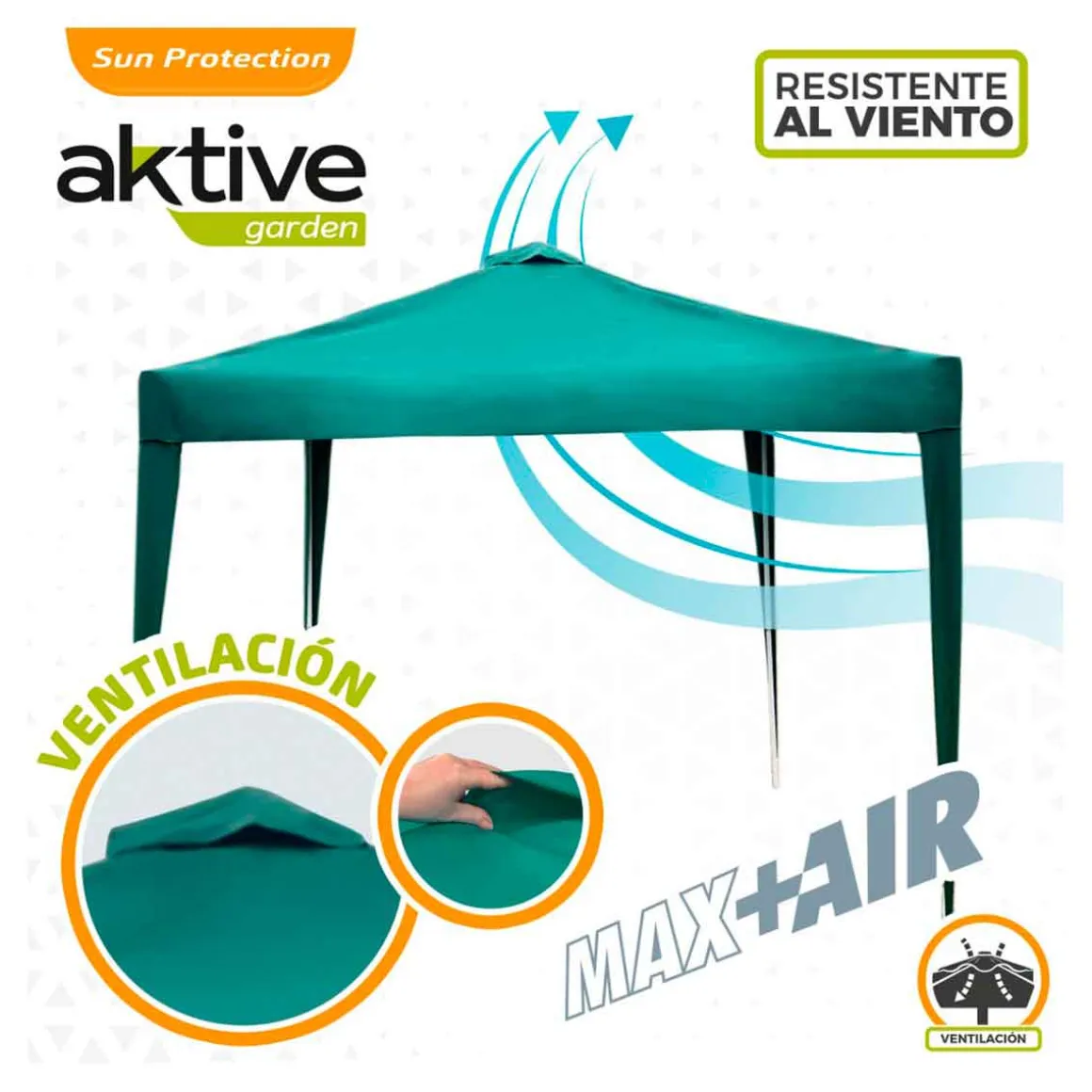 Cenador plegable Max-AIR Aktive 240/250x300x300 cm