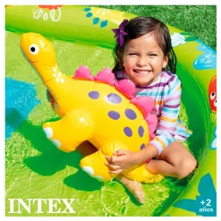Centro de juegos hinchable Intex dinosaurios 143L +2A 58x152x191 cm