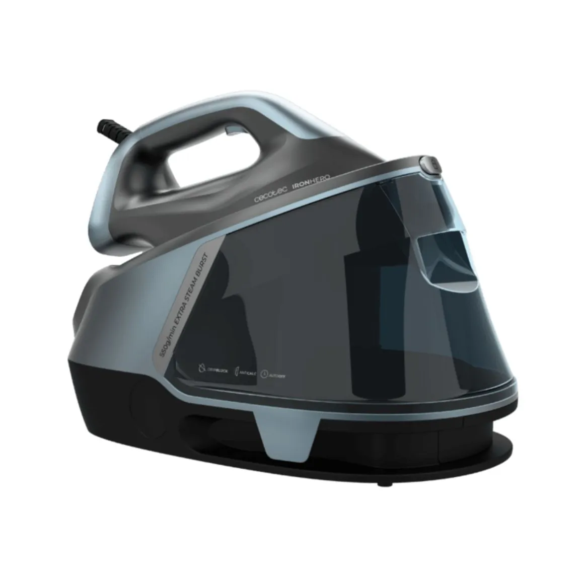 Centro de planchado Cecotec IronHero H-2800 Professional Station 2800W 150 g/min suela cerámica negro