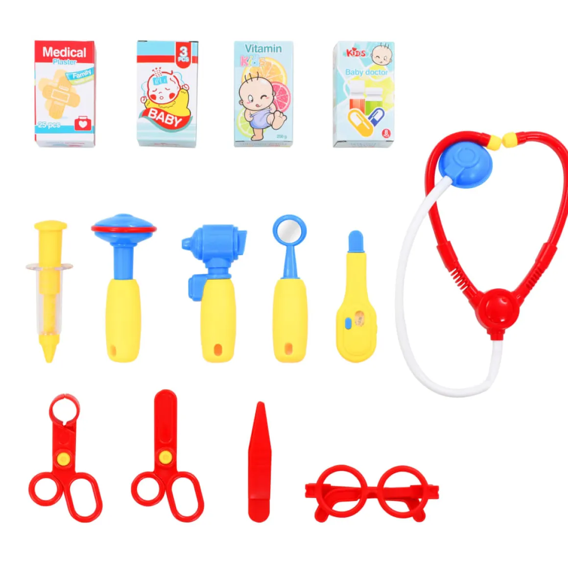 Centro médico de juguete 15 piezas y accesorios +36 meses multicolor
