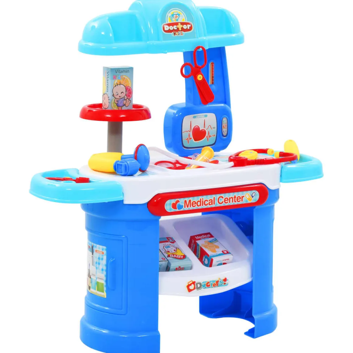 Centro médico de juguete 15 piezas y accesorios +36 meses multicolor