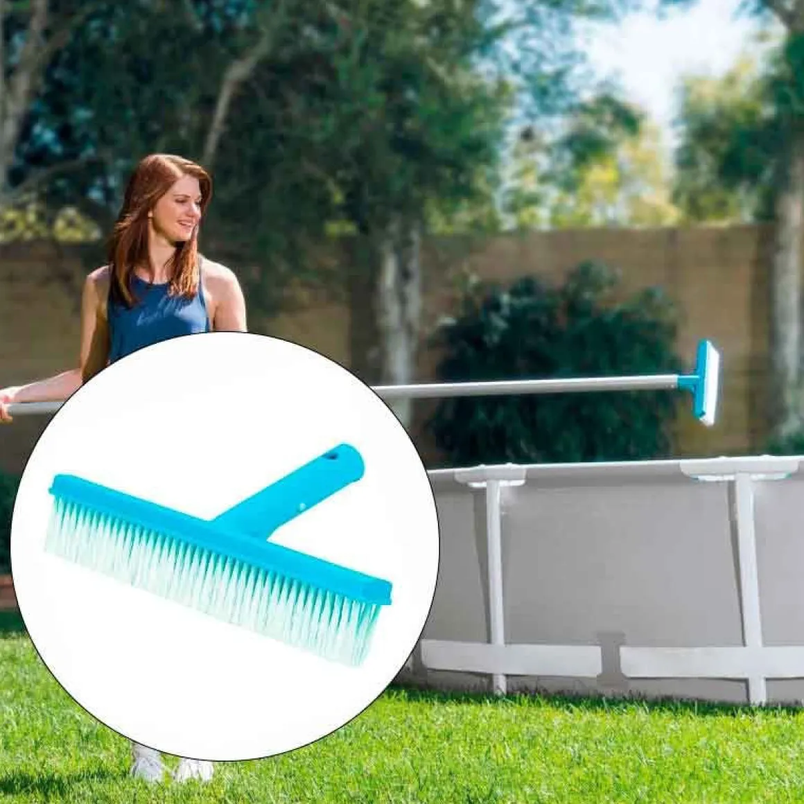 Cepillo de pared Intex para piscinas azul 25,4 cm