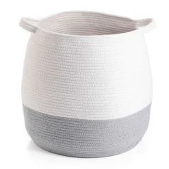 Cesta multiusos MOA Vinthera blanco/gris Ø40x45 cm
