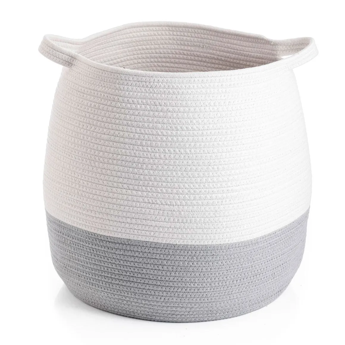 Cesta multiusos MOA Vinthera blanco/gris Ø40x45 cm