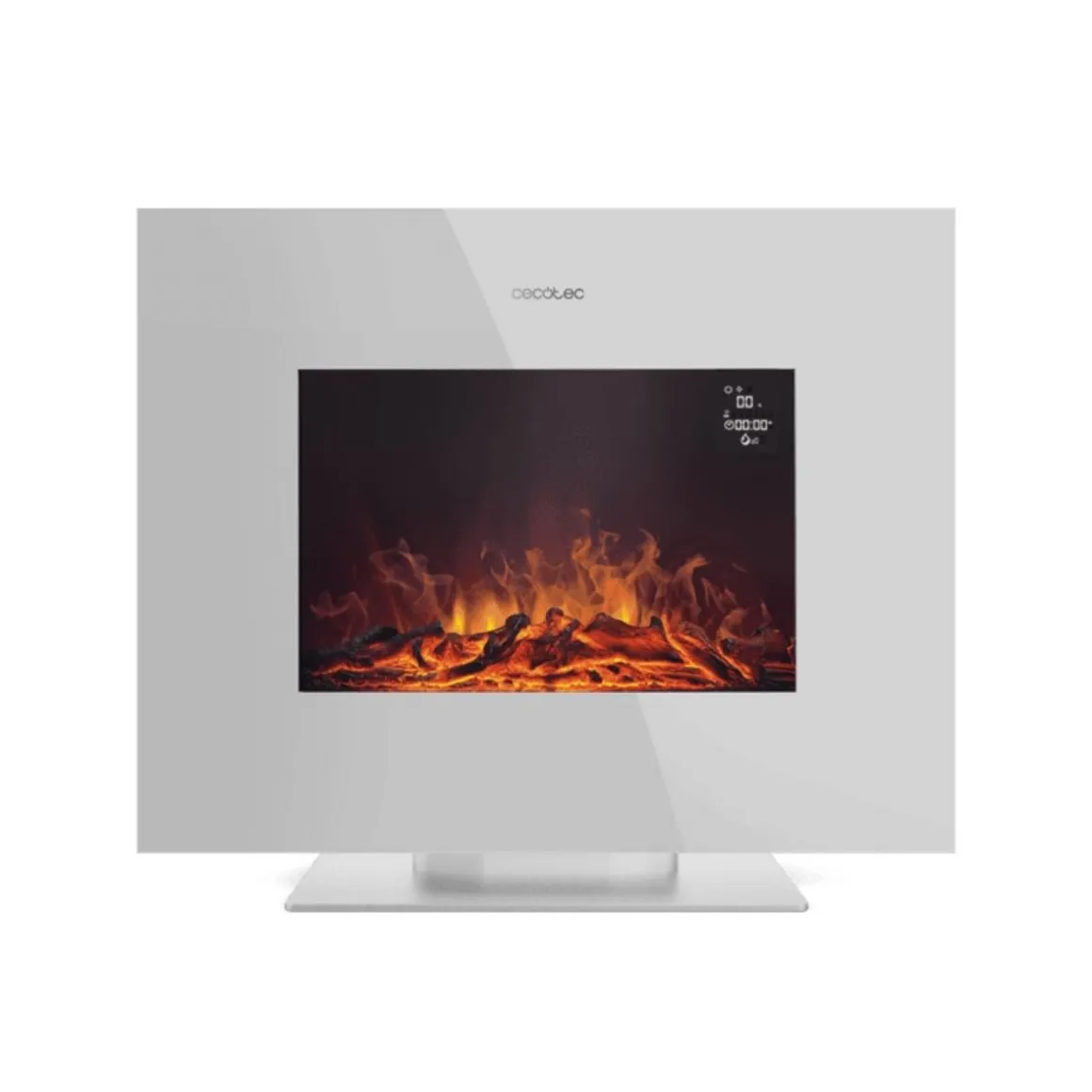 Chimenea eléctrica Cecotec Ready Warm 2710 Design Flames 2000W mando a distancia 26’’ blanco