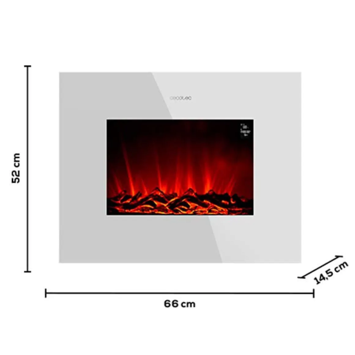 Chimenea Eléctrica Readywarm Curved Flames Connected