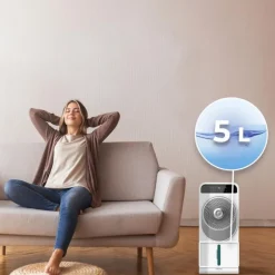 Climatizador evaporativo Cecotec EnergySilence 5000 Cool Wave 28W 5L 12 velocidades blanco