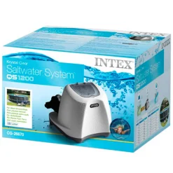 Clorador salino Krystal Clear Intex 125W 12g/h para piscinas de hasta 56800L blanco