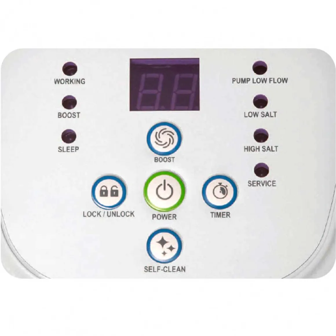 Clorador salino Krystal Clear Intex 65W 5g/h para piscinas de hasta 26500L blanco