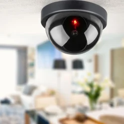 Cámara de seguridad falsa para techo negro Ø11x9 cm