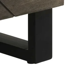 Cómoda Terma 3 cajones marrón oscuro 75x60x33 cm