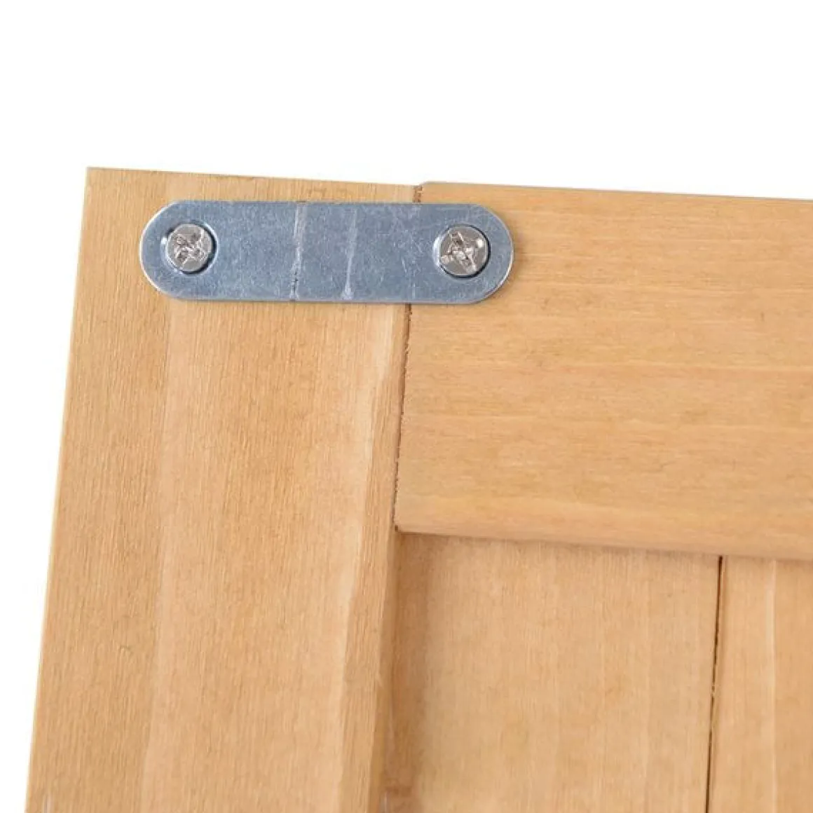 Cobertizo Outsunny doble puerta con techo asfático natural 164x127,5x50 cm