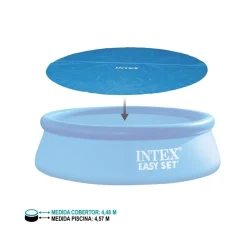 Cobertor circular Intex para piscinas Easy Set/Metal Frame azul Ø457 cm