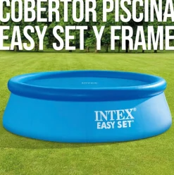 Cobertor circular Intex para piscinas Easy Set/Metal Frame azul Ø457 cm
