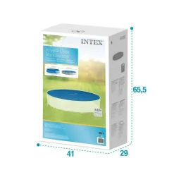 Cobertor circular Intex para piscinas Easy Set/Metal Frame azul Ø457 cm