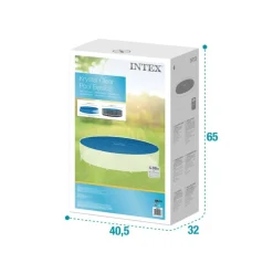 Cobertor circular Intex para piscinas Easy Set/Metal Frame azul Ø488 cm