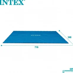 Cobertor para piscina rectangular Intex azul 716x346 cm