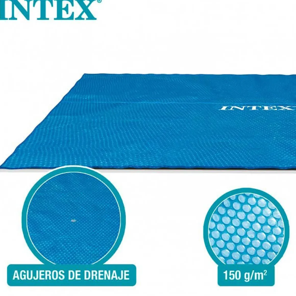 Cobertor para piscina rectangular Intex azul 716x346 cm