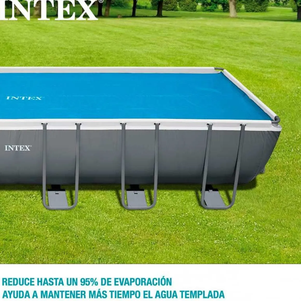 Cobertor para piscina rectangular Intex azul 716x346 cm
