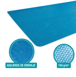 Cobertor rectangular Intex para piscinas Metal Frame azul 960x466 cm