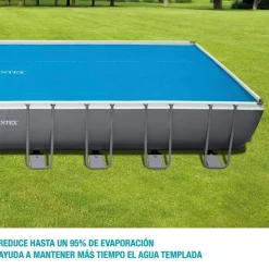 Cobertor rectangular Intex para piscinas Metal Frame azul 960x466 cm