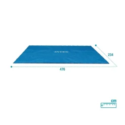 Cobertor rectangular Intex para piscinas Metal Frame azul 476x234 cm