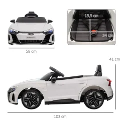 Coche eléctrico Audi RS e-tron GT Homcom con mando +3A 41x103x58 cm
