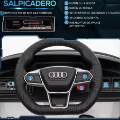 Coche eléctrico Audi RS e-tron GT Homcom con mando +3A 41x103x58 cm