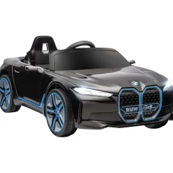 Coche eléctrico BMW I4 Homcom con control remoto + cinturón de seguridad +3A 45x115x67 cm