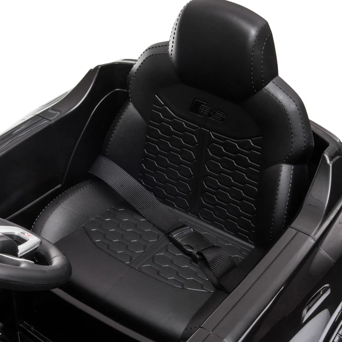 Coche eléctrico infantil Audi RS Q8 Homcom con mando a distancia negro 51x101x62 cm