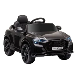 Coche eléctrico infantil Audi RS Q8 Homcom con mando a distancia negro 51x101x62 cm