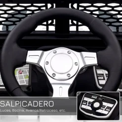 Coche eléctrico infantil Homcom tipo todoterreno con mando blanco +3A