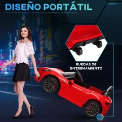 Coche eléctrico infantil Maserati Gran Turismo Folgore Aiyaplay luces LED + bocina + música 43x59x98 cm