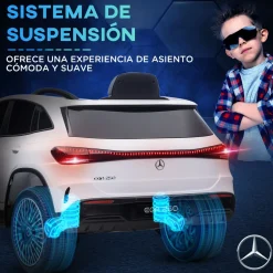 Coche eléctrico infantil Mercedes Benz EQA 12V con mando