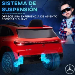 Coche eléctrico infantil Mercedes Benz EQA 12V con mando