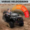 Coche eléctrico infantil Safari Aiyaplay 12V +3A + control remoto negro 65x63x100 cm