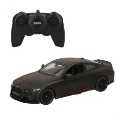 Coche teledirigido BMW M4 CSL Rastar con mando +6A negro 8,5x30x13 cm