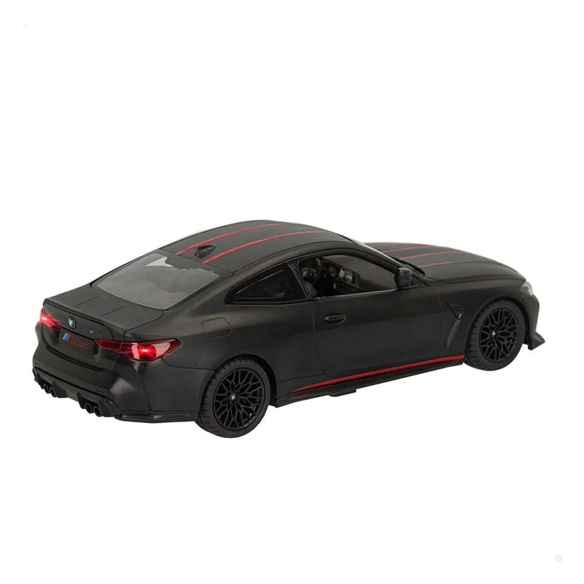 Coche teledirigido BMW M4 CSL Rastar con mando +6A negro 8,5x30x13 cm