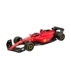 Coche teledirigido Ferrari F1-75 Rastar con mando +6A rojo 10x47x17 cm