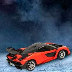 Coche teledirigido McLren Sena Rastar con mando +6A naranja negro 7x26x11 cm