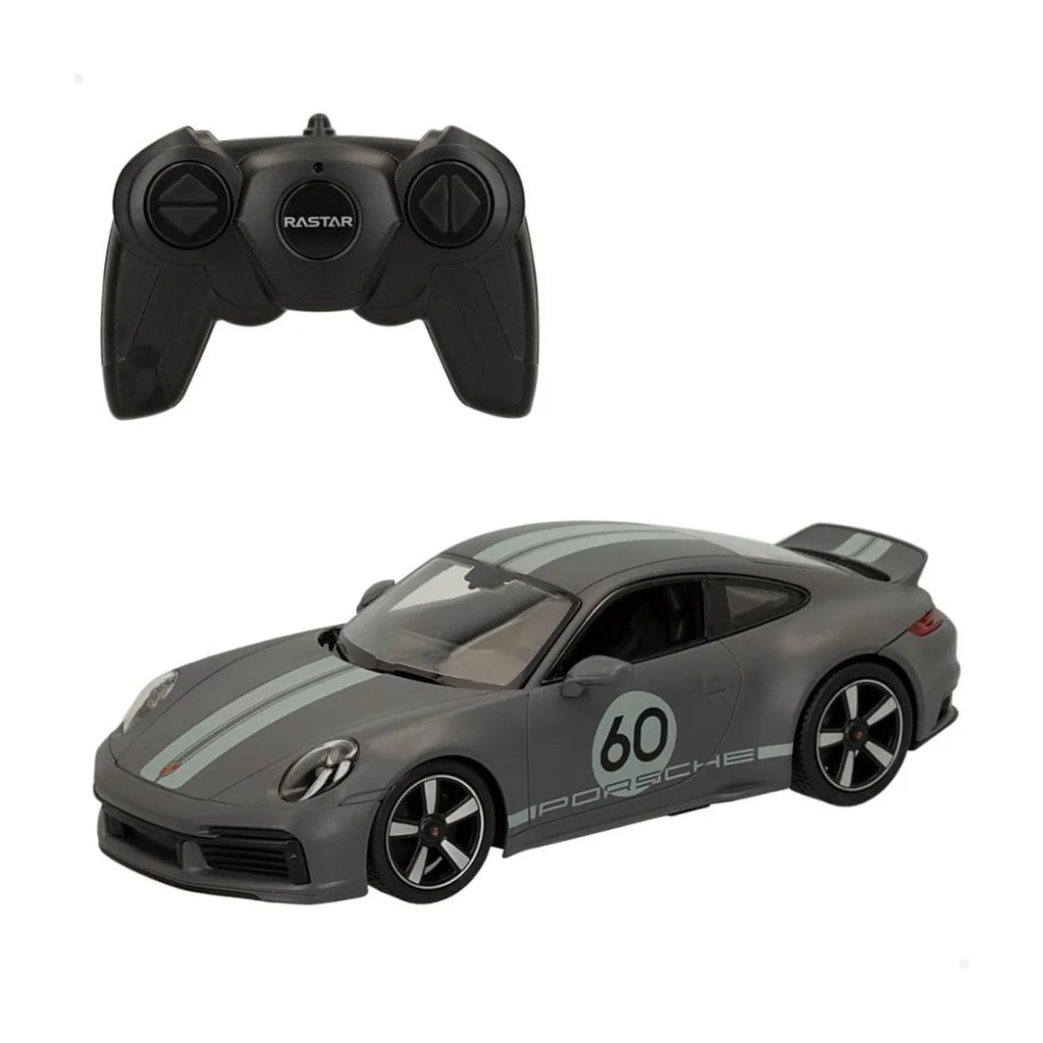 Coche teledirigido Porche 911 Classic 1:16 con luz +6A negro 8x28x12 cm