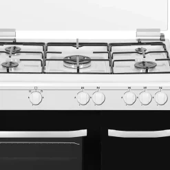 Cocina de gas CC9060ELP Infiniton 5 quemadores 60L blanco/negro 78x89x60 cm
