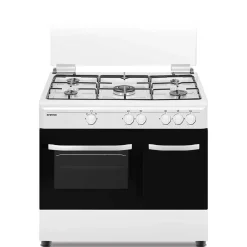 Cocina de gas CC9060ELP Infiniton 5 quemadores 60L blanco/negro 78x89x60 cm
