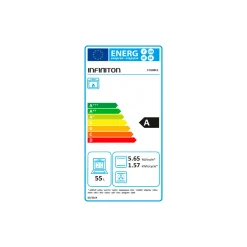 Cocina de gas con horno Infiniton CC60BLE 55L 4 fuegos con tapa blanco 59,8 cm
