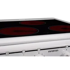 Cocina eléctrica CC-V350G Infiniton vitrocerámica+horno eléctrico 48L blanco/negro 85,5x50x56,5 cm