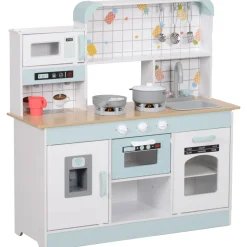 Cocina infantil Piñas Aiyaplay accesorios +3A blanco 90,4x88,6x31,7 cm