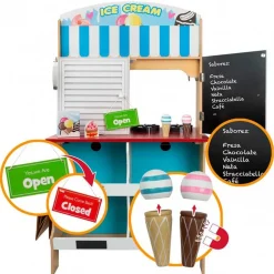 Cocinita 4 en 1 Woomax 25 accesorios +3A multicolor 109x60x40 cm