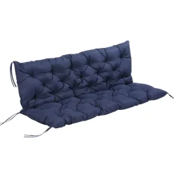 Cojín para asiento Outsunny con respaldo 3 plazas 26,5x48,5x8,5 cm